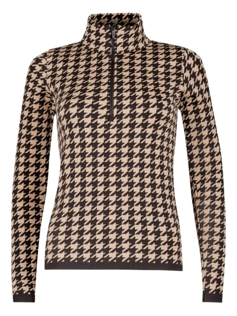 NEWLAND houndstooth ski sweatshirt