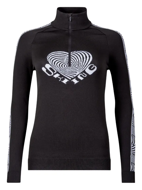 NEWLAND intarsia-knit Ski Top Black FARFETCH CA