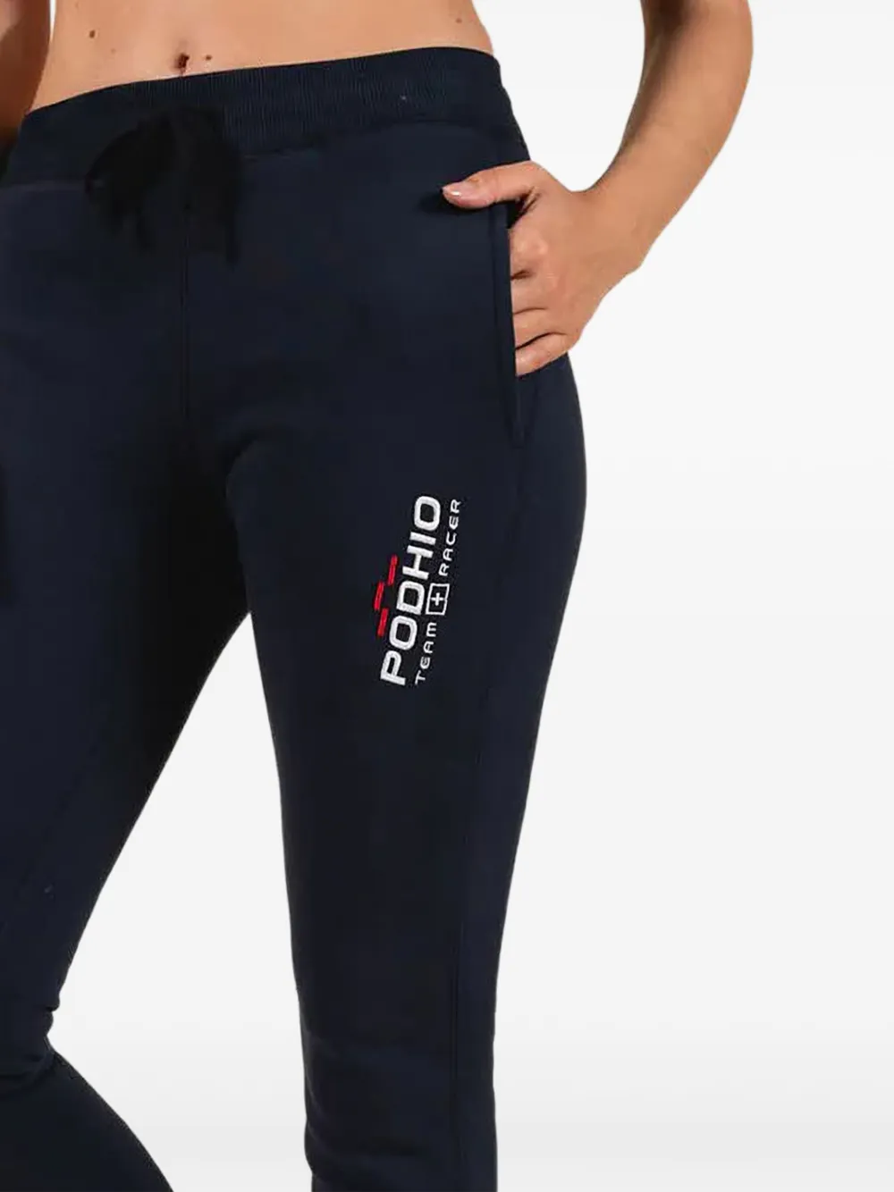 PODHIO logo-print track pants - Blauw