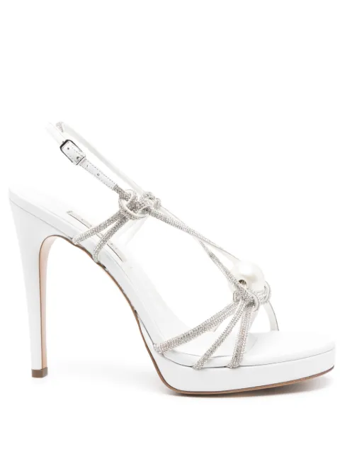 Casadei صندل ميتاليك بكعب