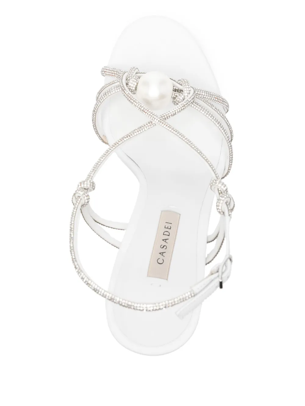 Casadei metallic heeled sandals Silver