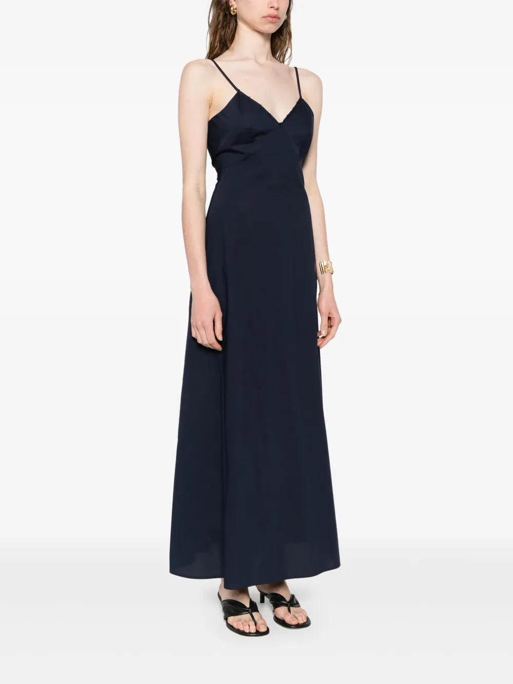 Shop Patrizia Pepe Fly-motif Maxi Dress