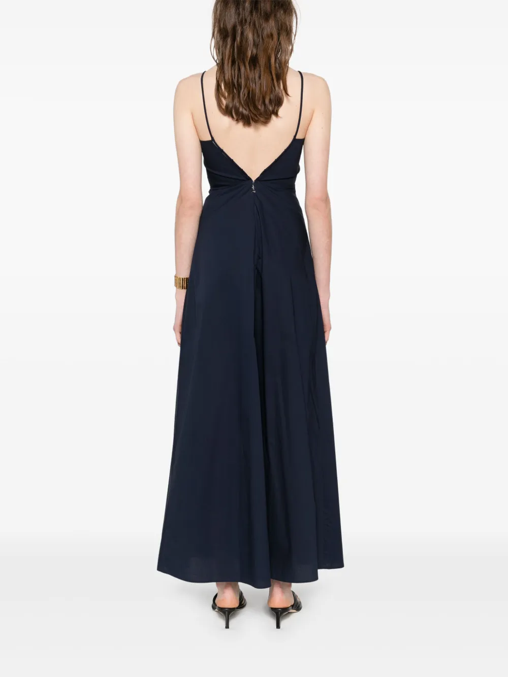 Shop Patrizia Pepe Fly-motif Maxi Dress