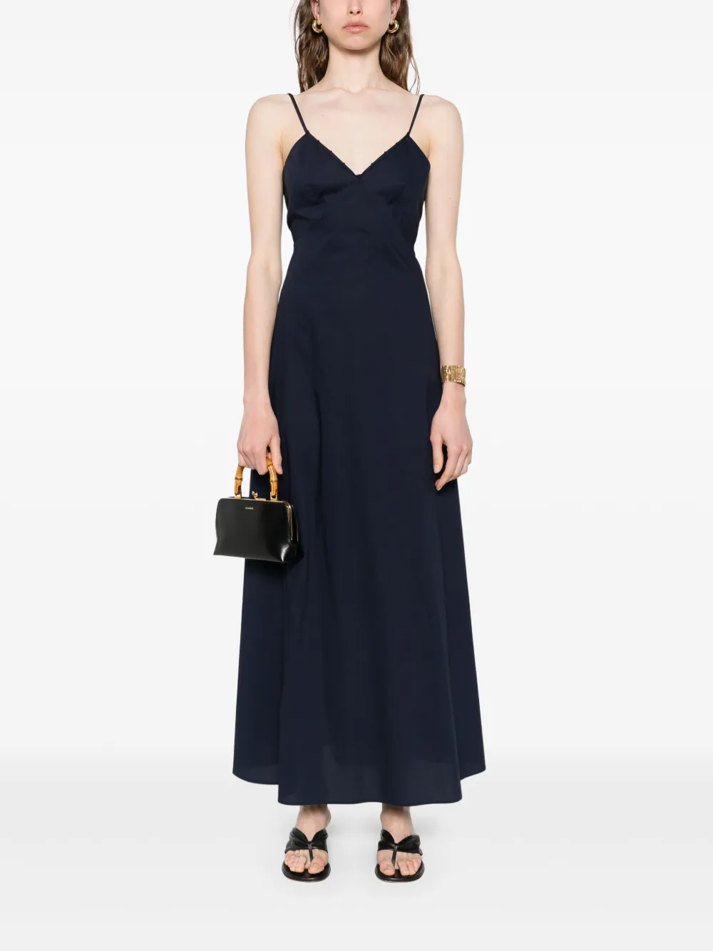 Patrizia Pepe Maxi-jurk met Fly-patroon - Blauw