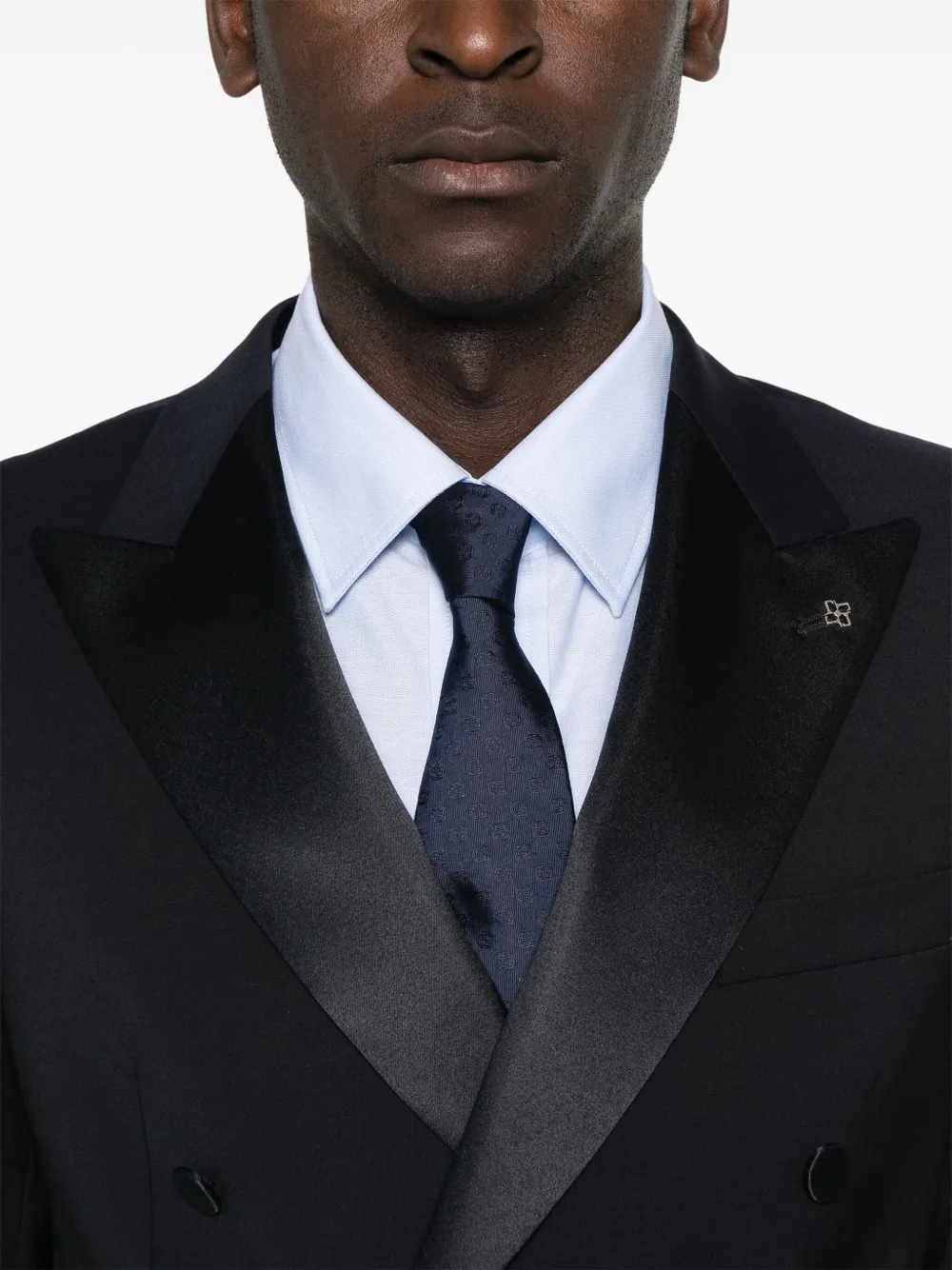 Tagliatore Pak van stretch-wol Blauw