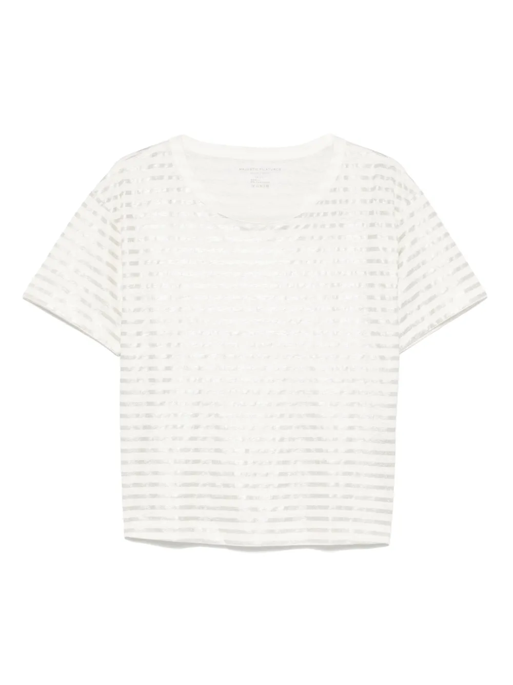 MAJESTIC STRETCH-LINEN T-SHIRT