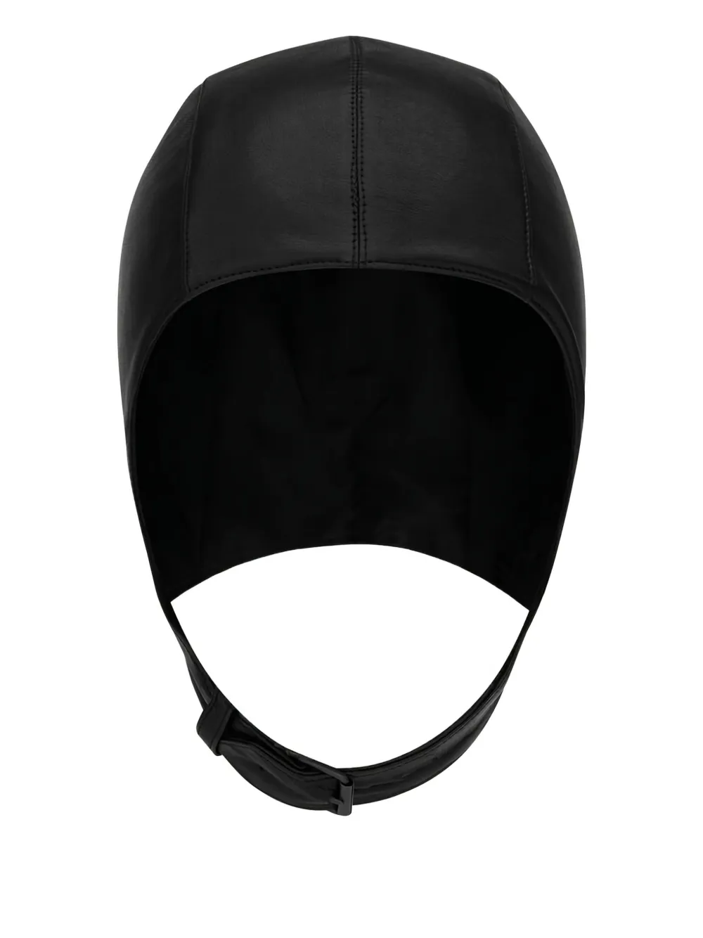Saint Laurent leather helmet hat Zwart