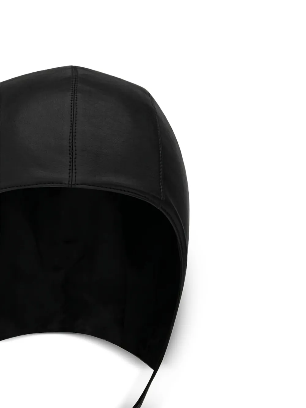 Saint Laurent leather helmet hat Zwart