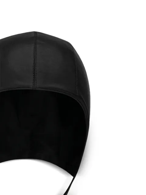 Saint Laurent leather helmet hat