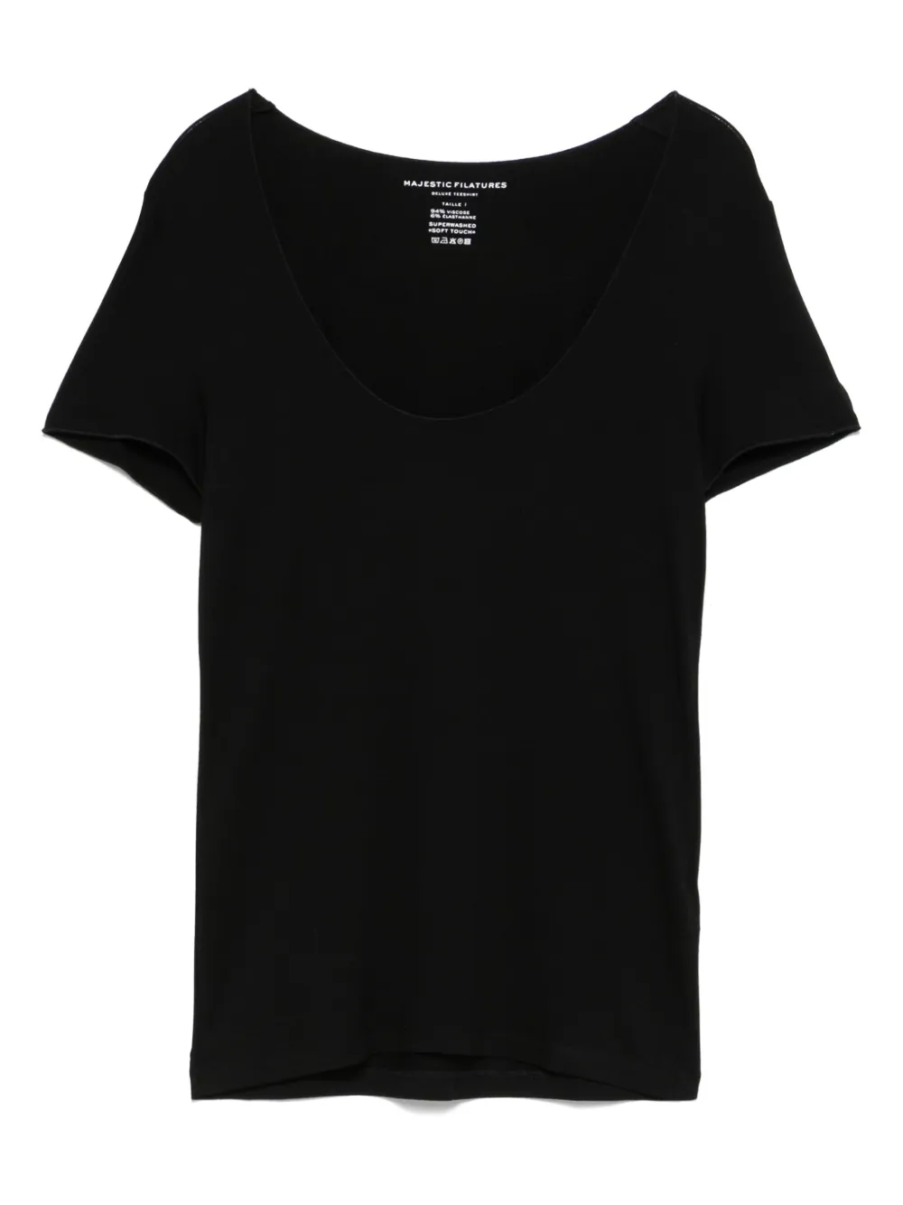 MAJESTIC STRETCH-DESIGN T-SHIRT 