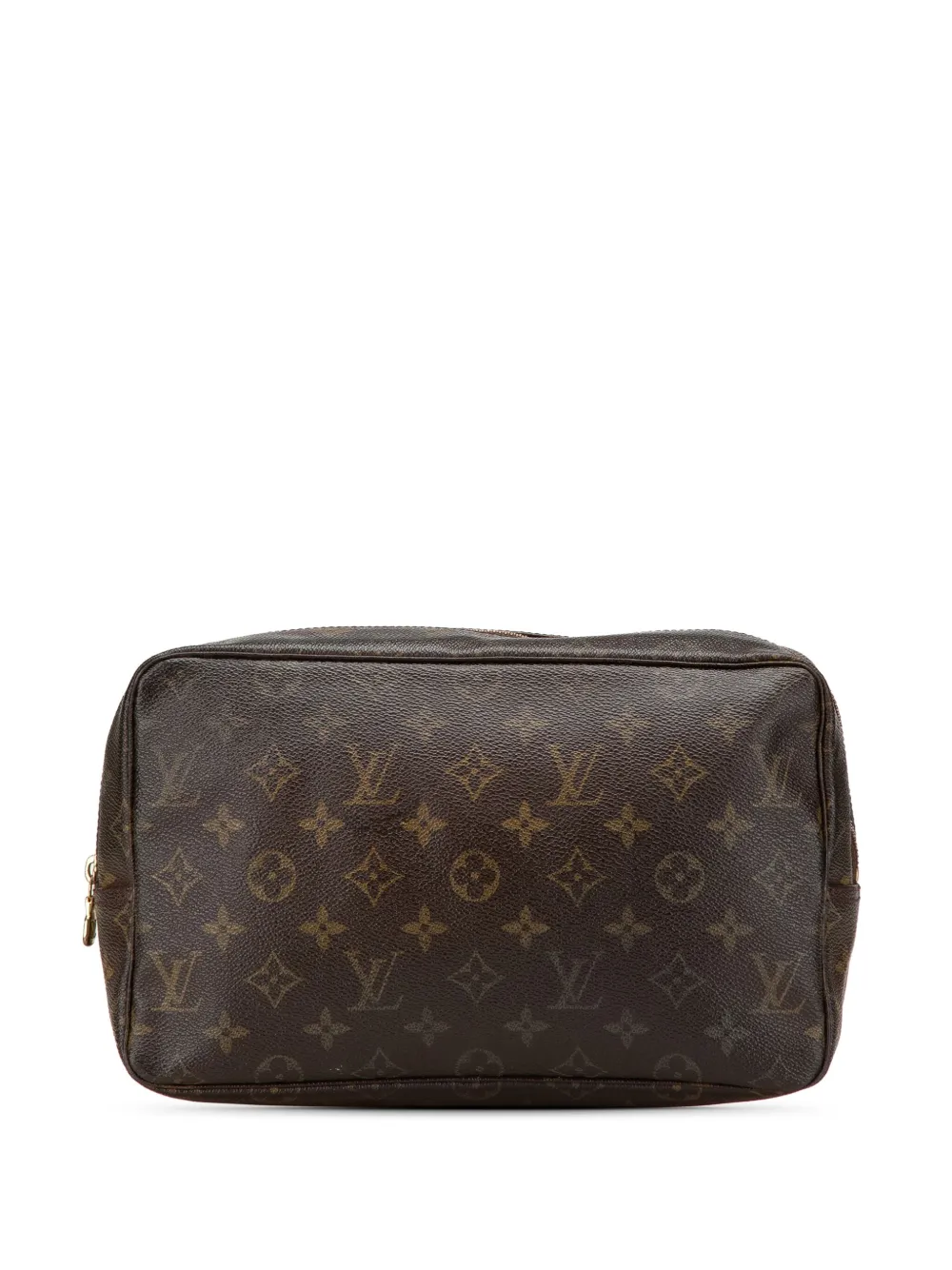 Louis Vuitton Pre-Owned 1989 モノグラム トゥルース トワレット 28 クラッチバッグ - ブラウン Louis Vuitton Pre-Owned 1989 モノグラム トゥルース トワレット 28 クラッチバッグ - ブラウン
