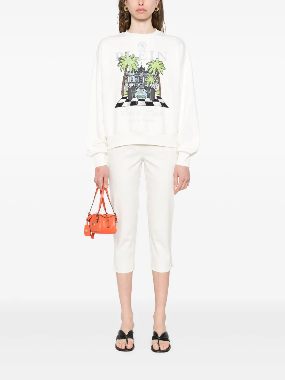 PHILIPP PLEIN NEW PORT BEACH CUT SWEATSHIRT