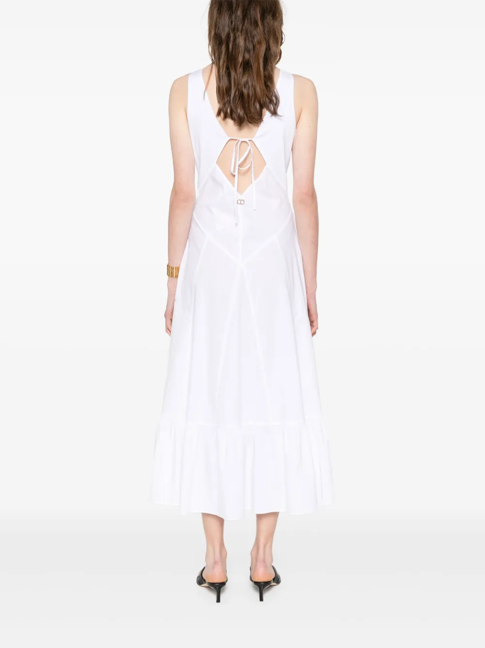 Shop Twinset Cut-out Midi Dress