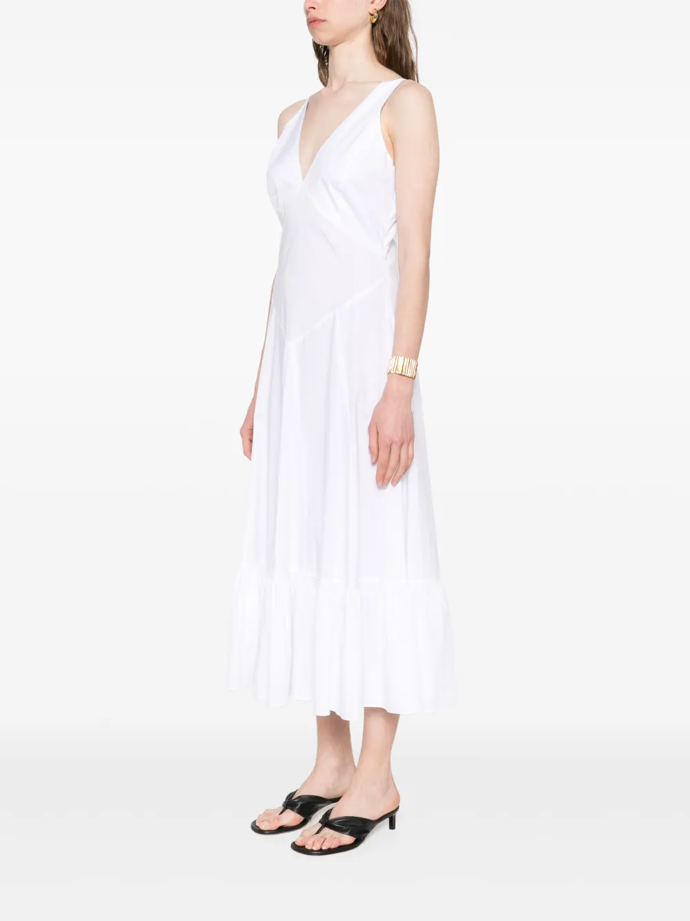 Shop Twinset Cut-out Midi Dress