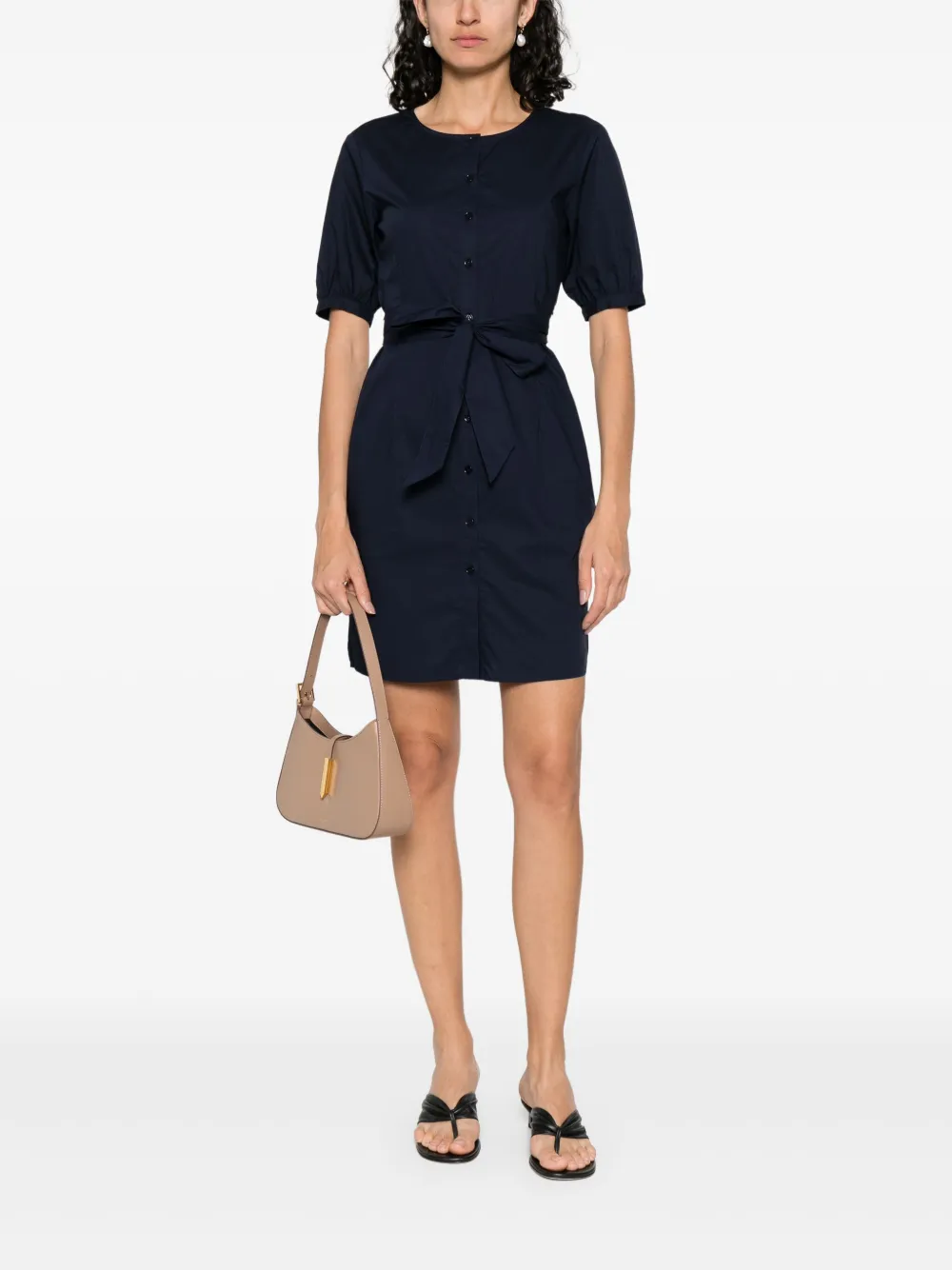 Patrizia Pepe Mini-jurk met geborduurd logo - Blauw