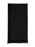 Saint Laurent square polka-dot scarf - Black