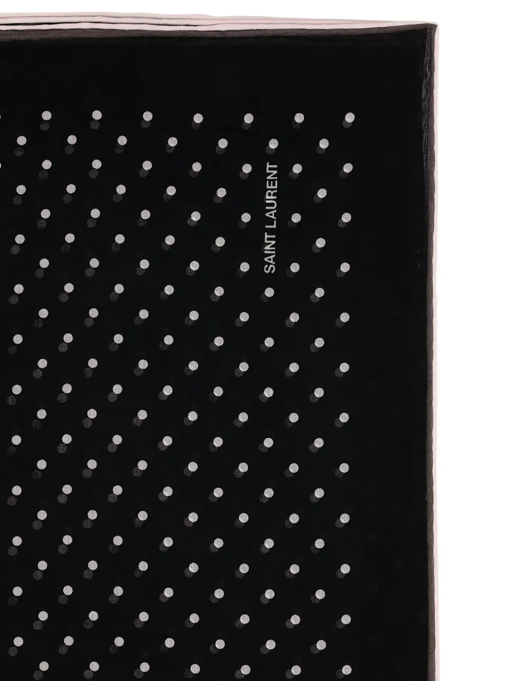 Saint Laurent square polka-dot scarf Zwart
