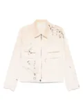 Individual Sentiments paint-splatter jacket - Neutrals