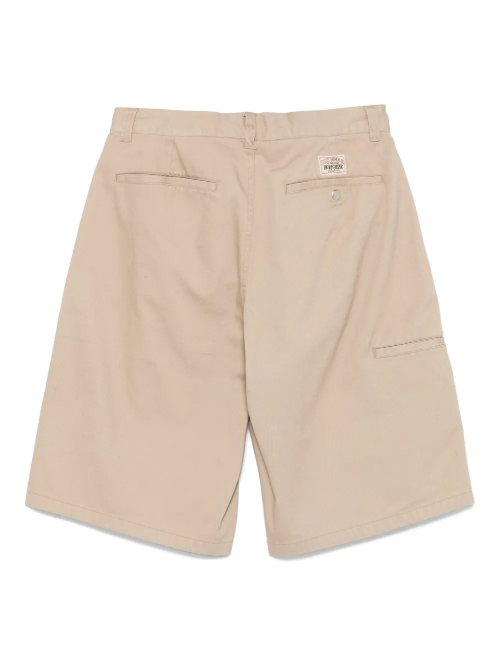 Stüssy Bermuda shorts met logopatch - Beige