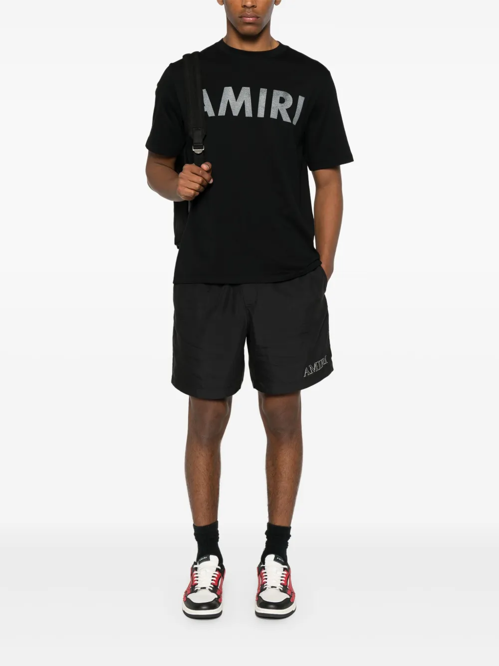 AMIRI logo-print T-shirt - Zwart