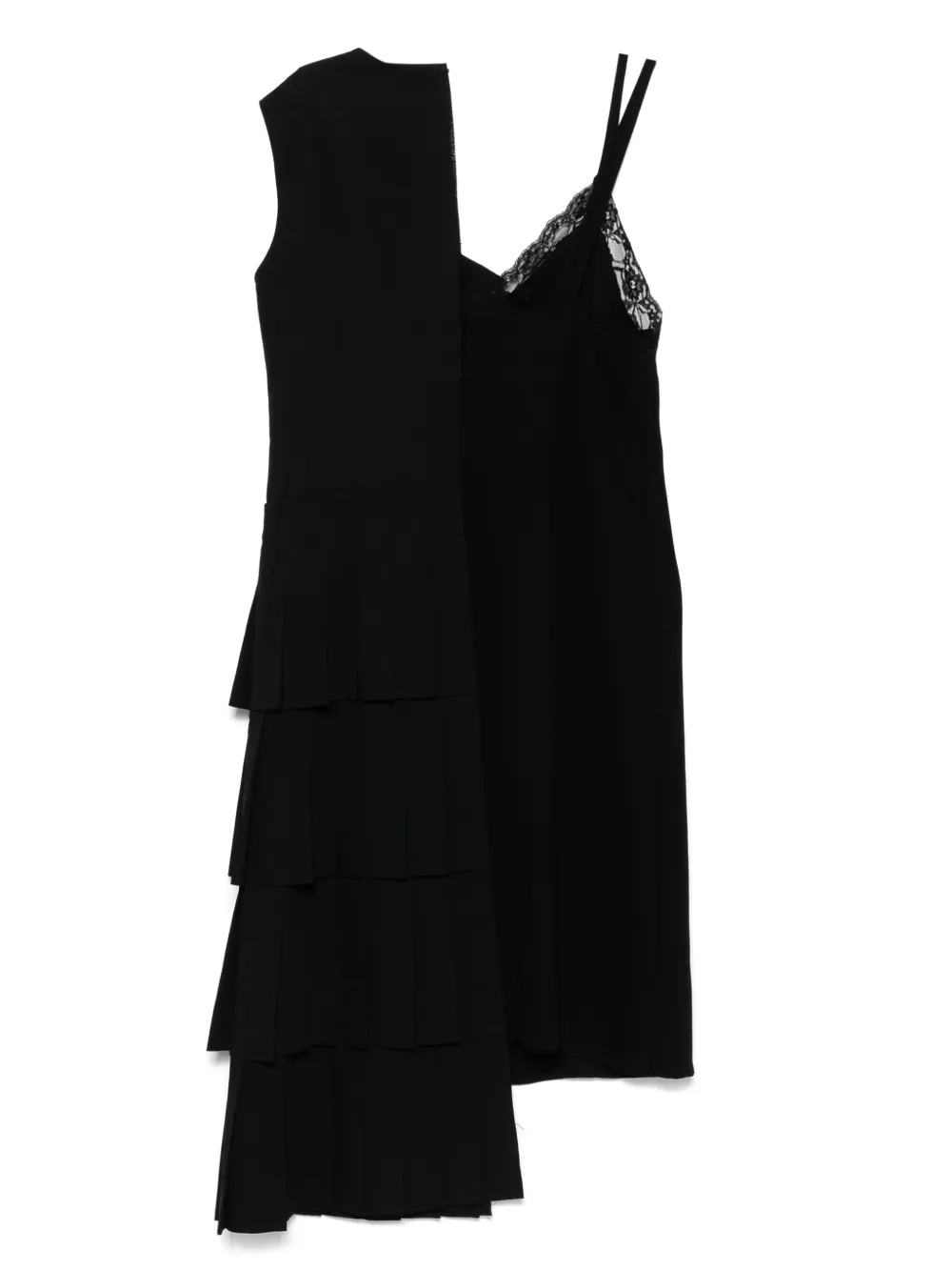 Comme Des Garçons Pre-Owned 2003 asymmetrische mini-jurk - Zwart
