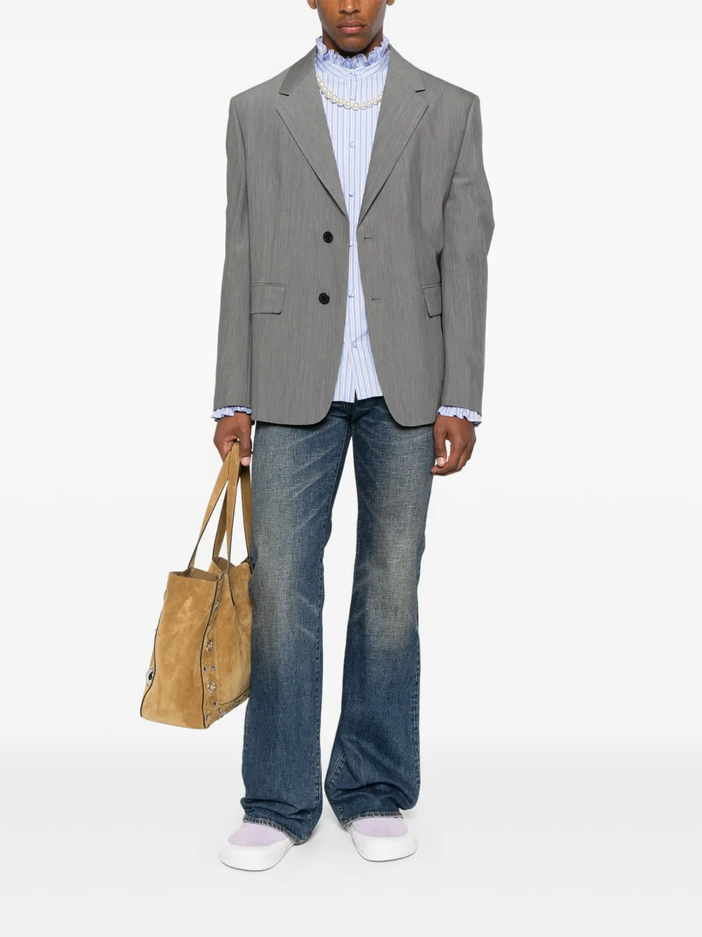 Valentino Garavani striped shirt - Blauw