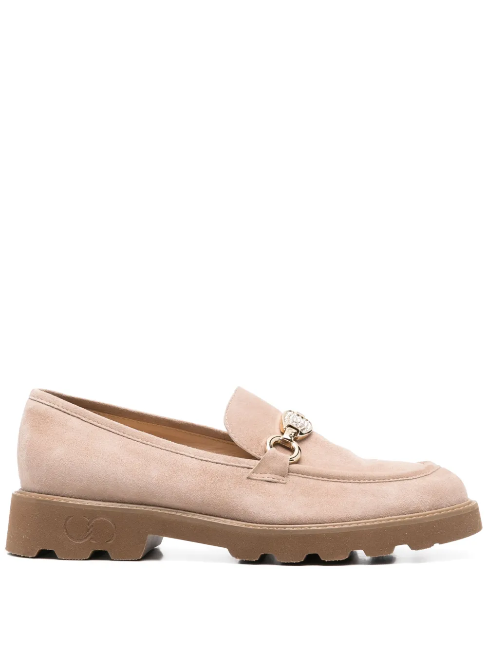 Casadei suede loafers Brown