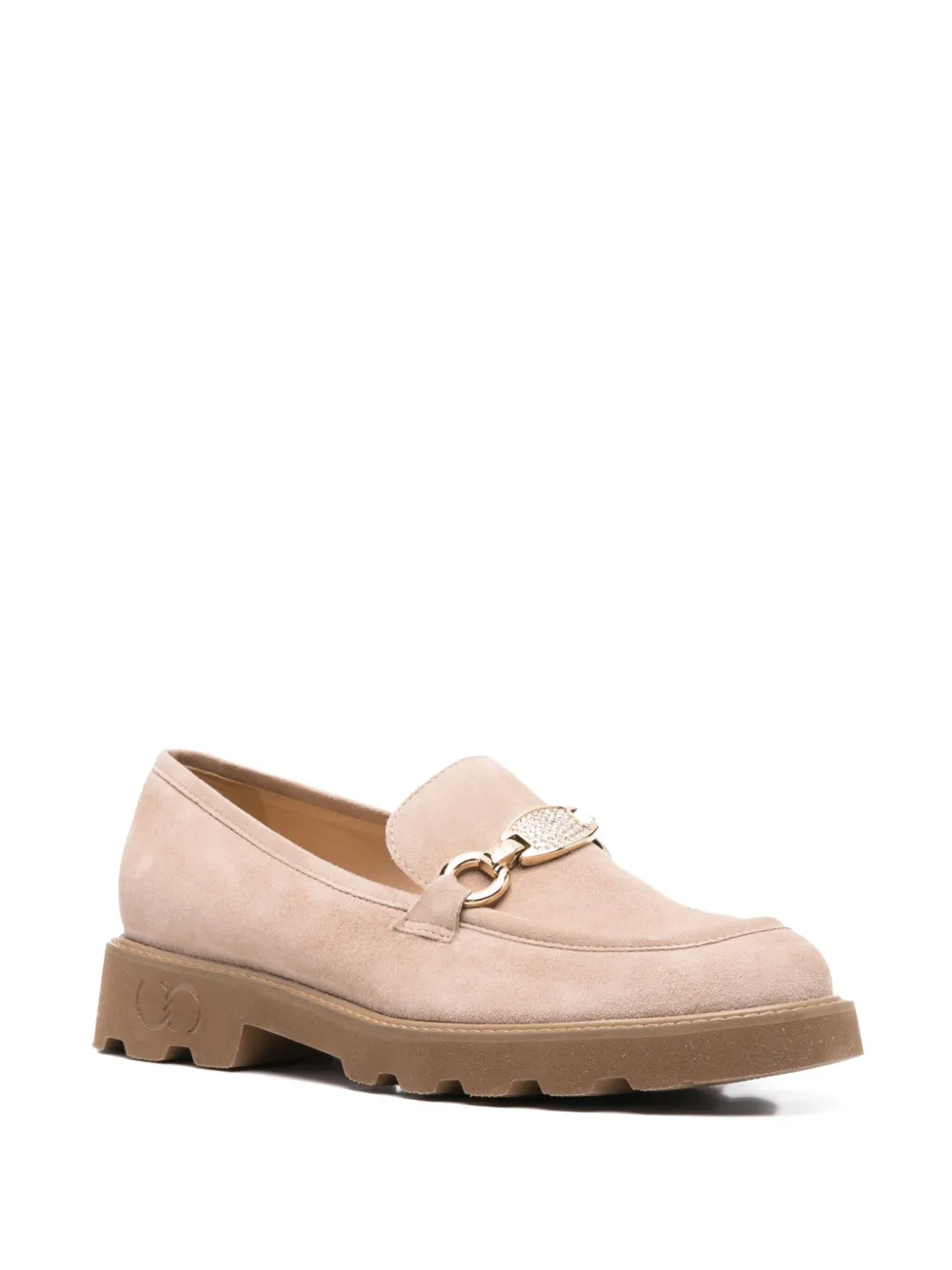 Casadei suede loafers Brown
