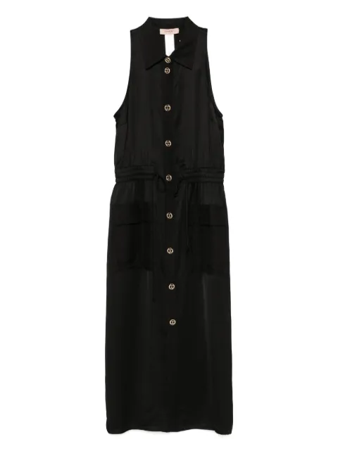 TWINSET logo-engraved midi dress