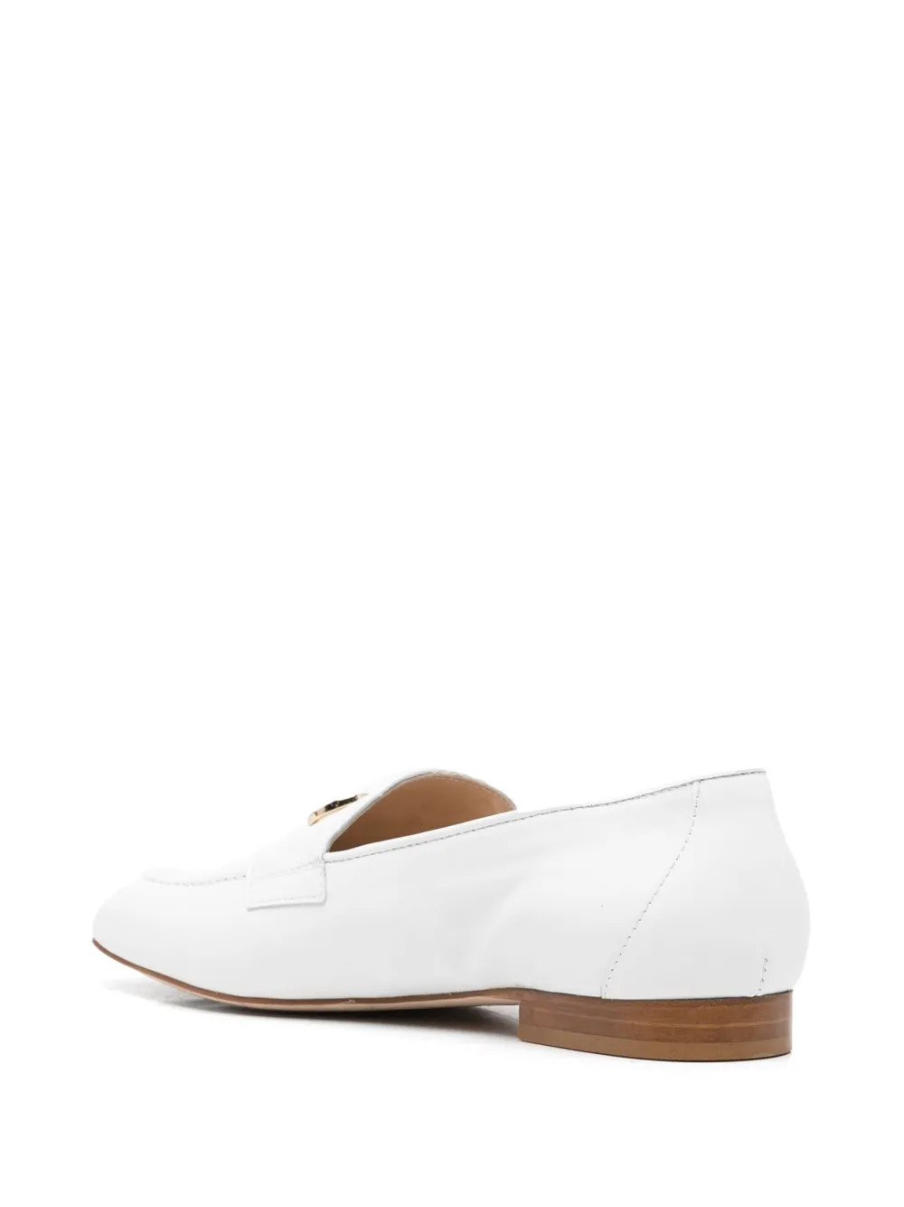 Casadei leather loafers White
