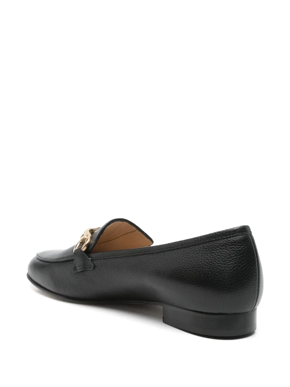 Casadei leather loafers Black