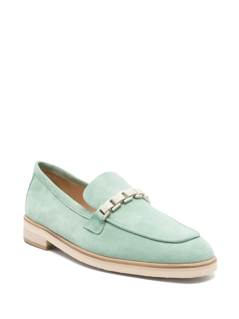 Casadei suede loafers Green