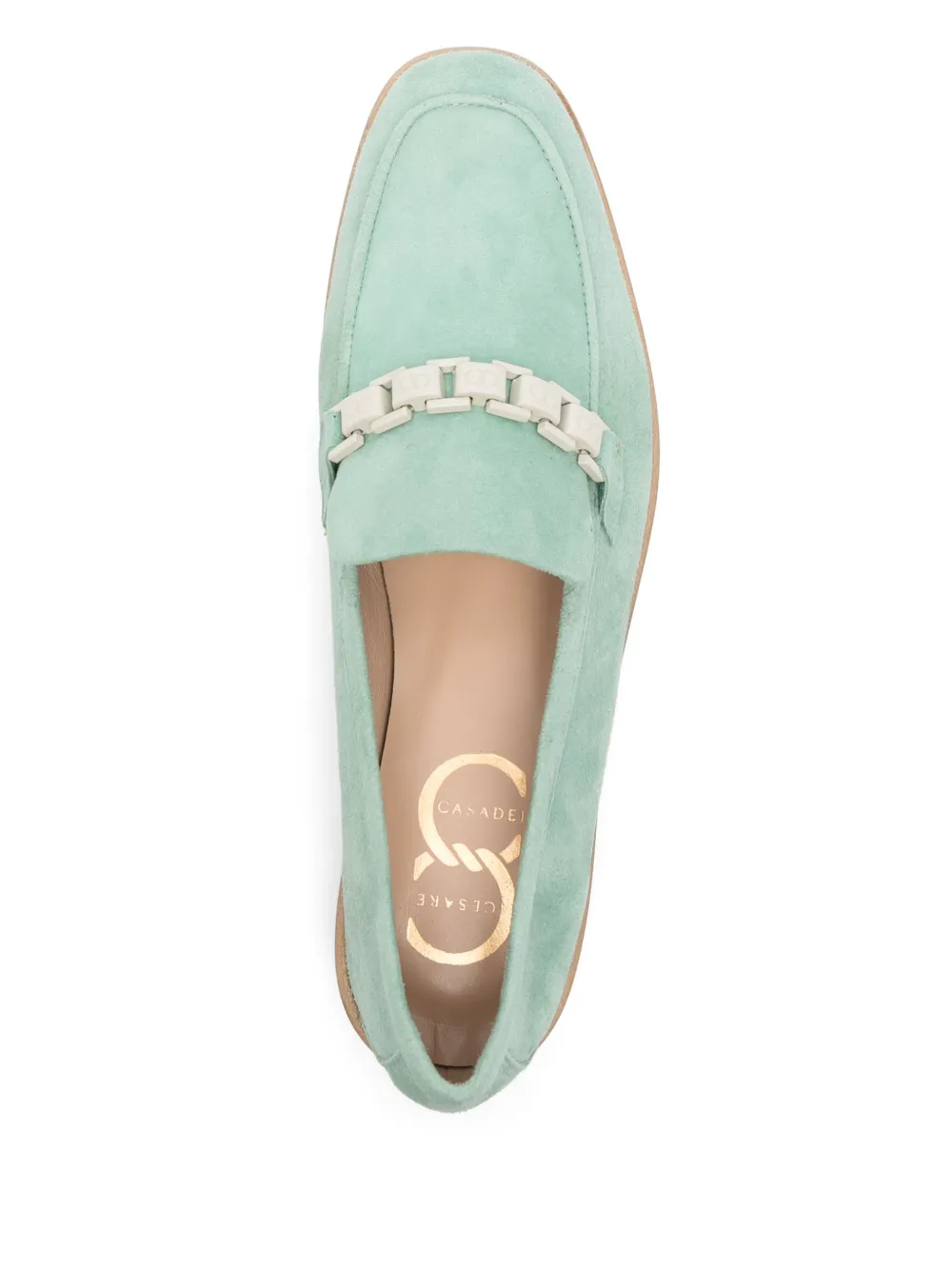 Casadei suede loafers Green