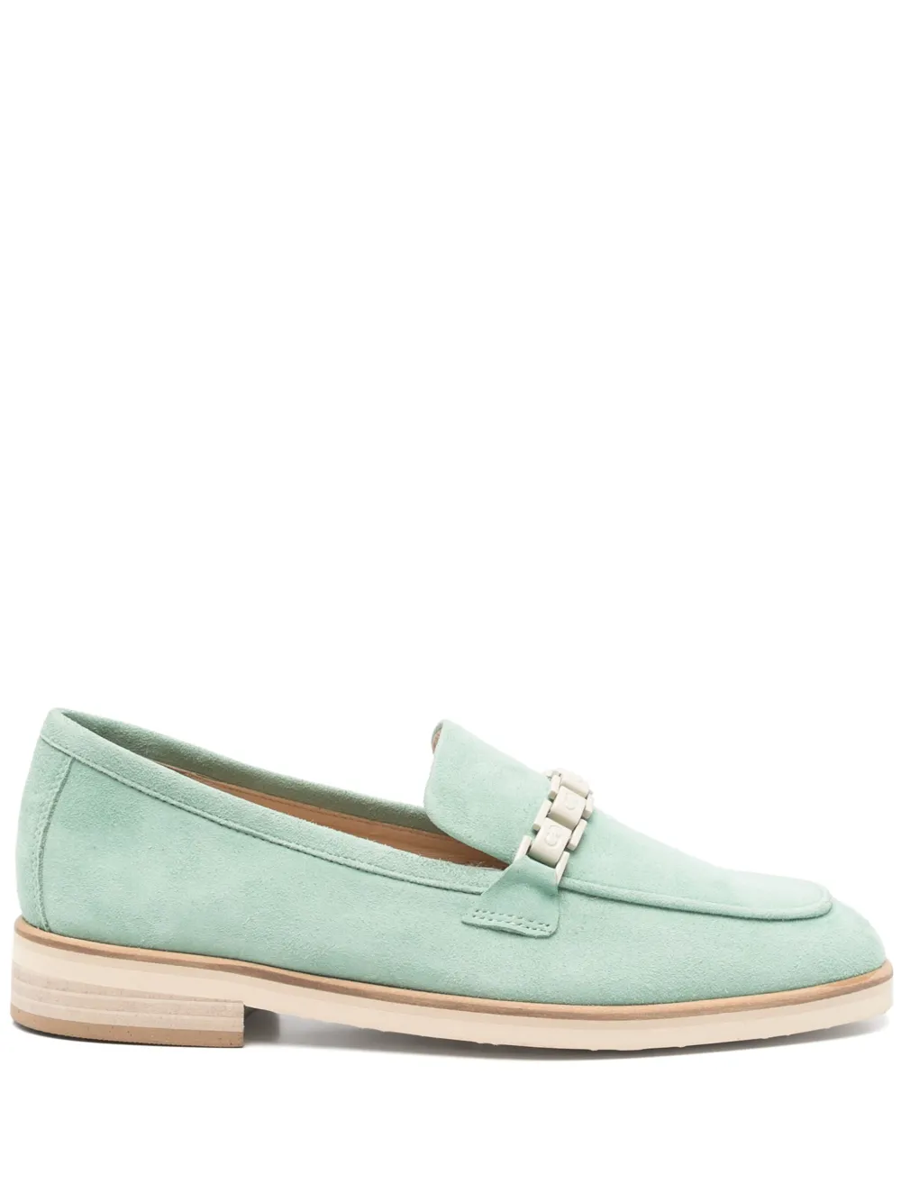 Casadei suede loafers Green