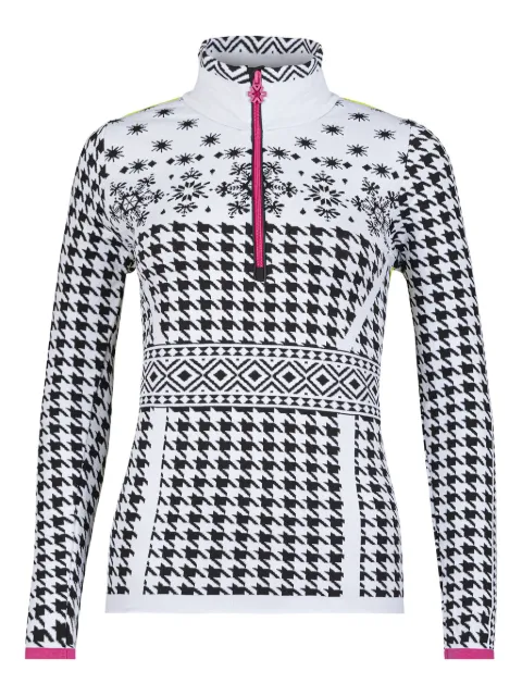 NEWLAND houndstooth ski sweatshirt