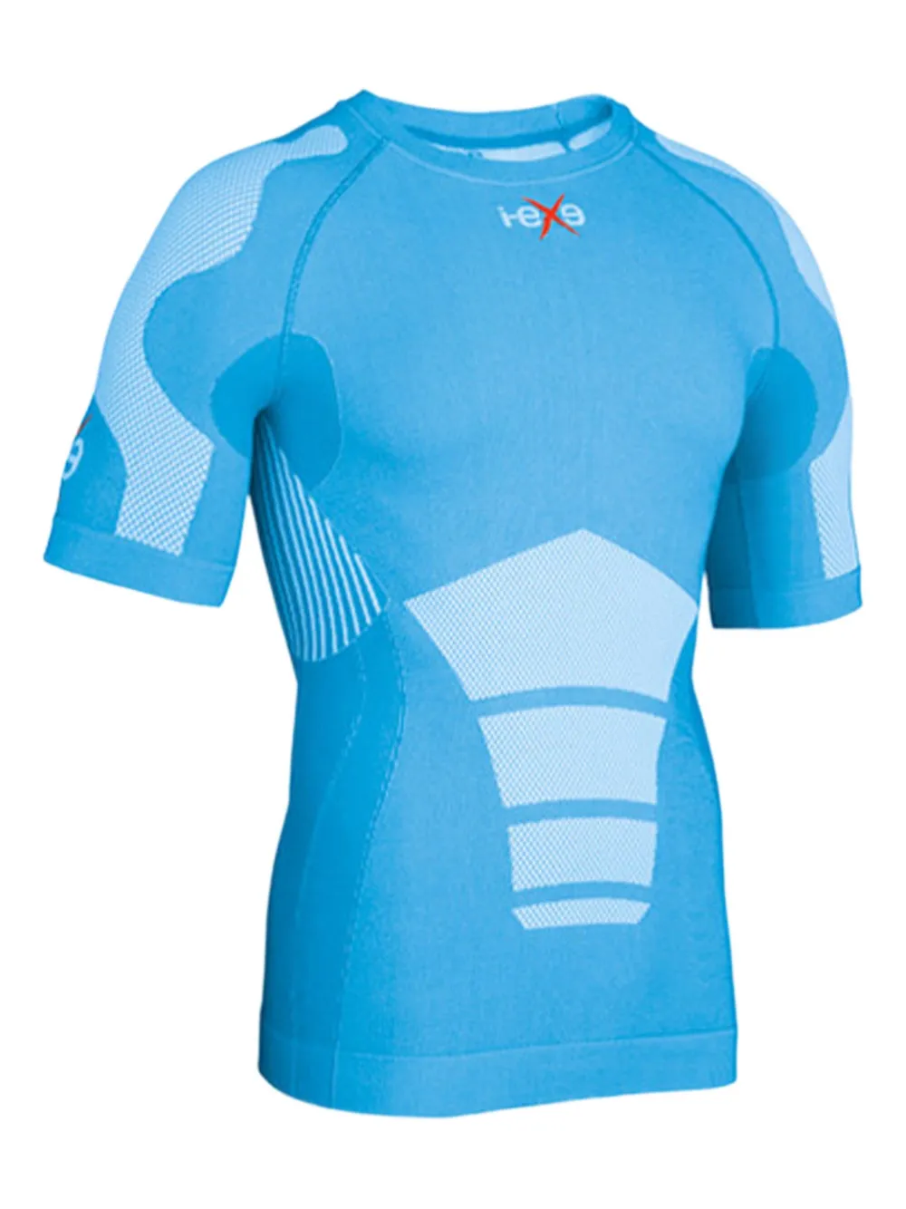 I-EXE logo-embroidered T-shirt | Blue | Image 1