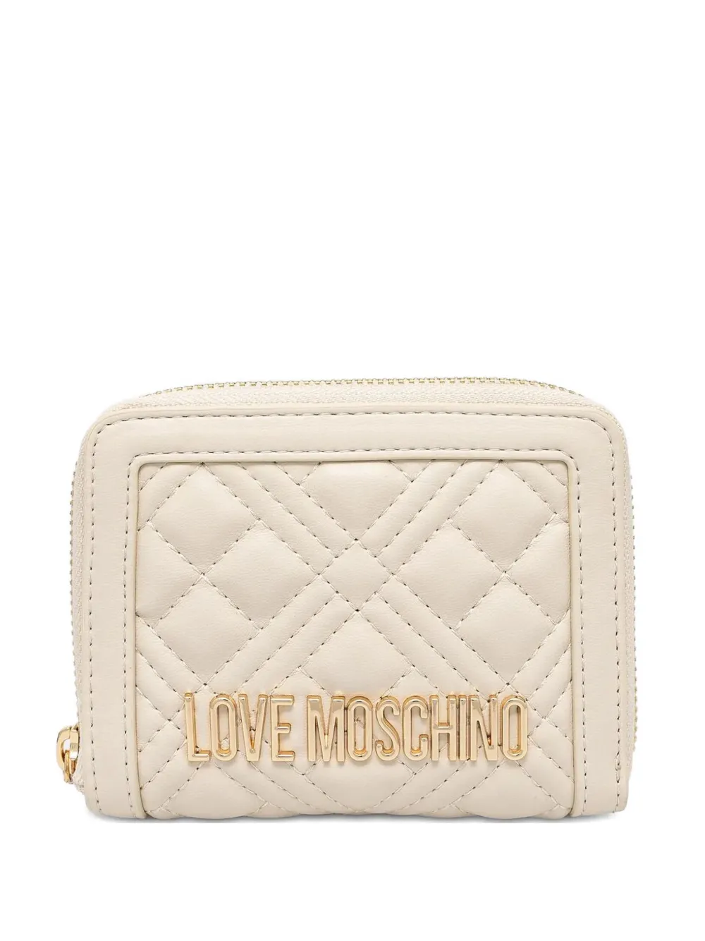 Love Moschino Gewatteerde portemonnee Beige