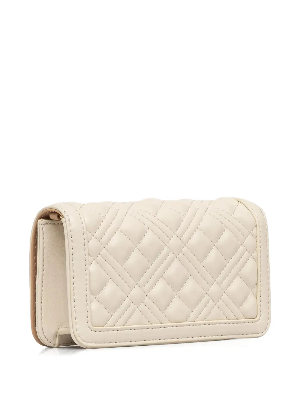 Love Moschino Gewatteerde clutch Beige