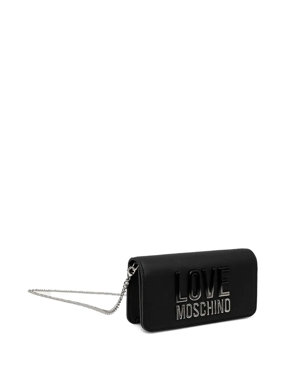 Love Moschino logo-motif clutch bag - Zwart