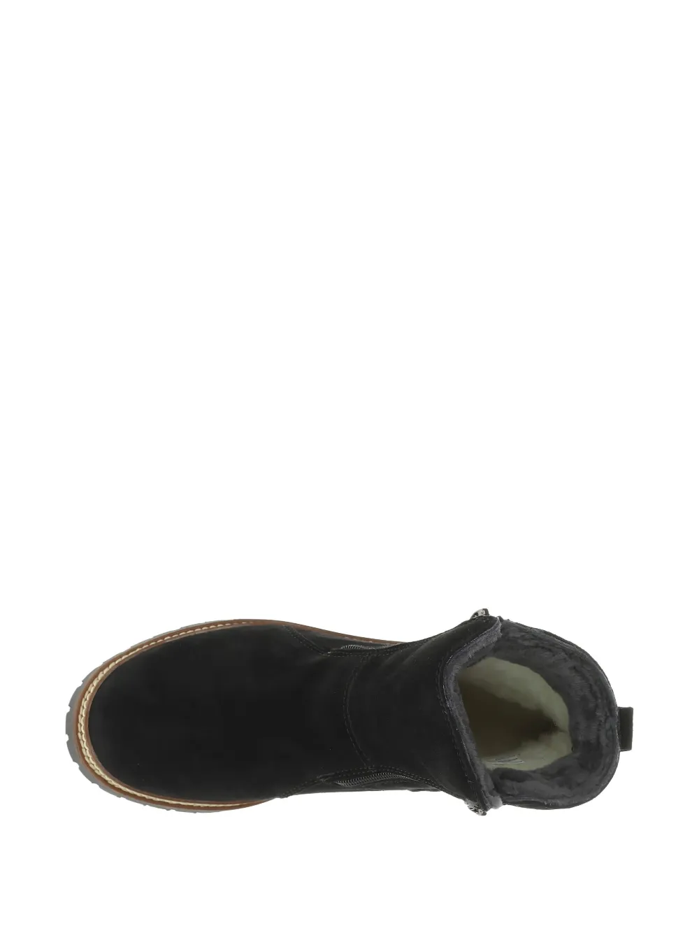 OLANG Dama zip-detail suede boots Black