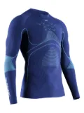 X BIONIC logo-print top - Blue