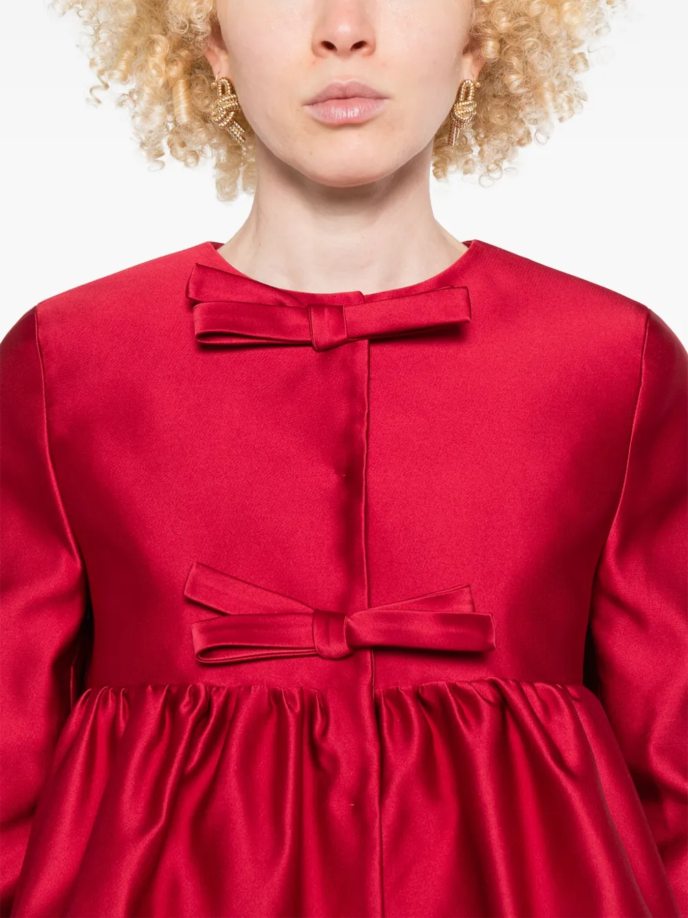 Giambattista Valli Jack met strikdetail Rood