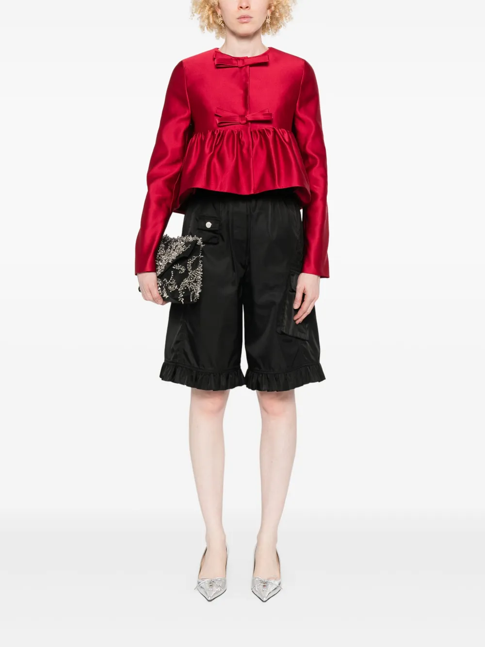 Giambattista Valli bow-detail jacket | Cropped Jackets | Image 2