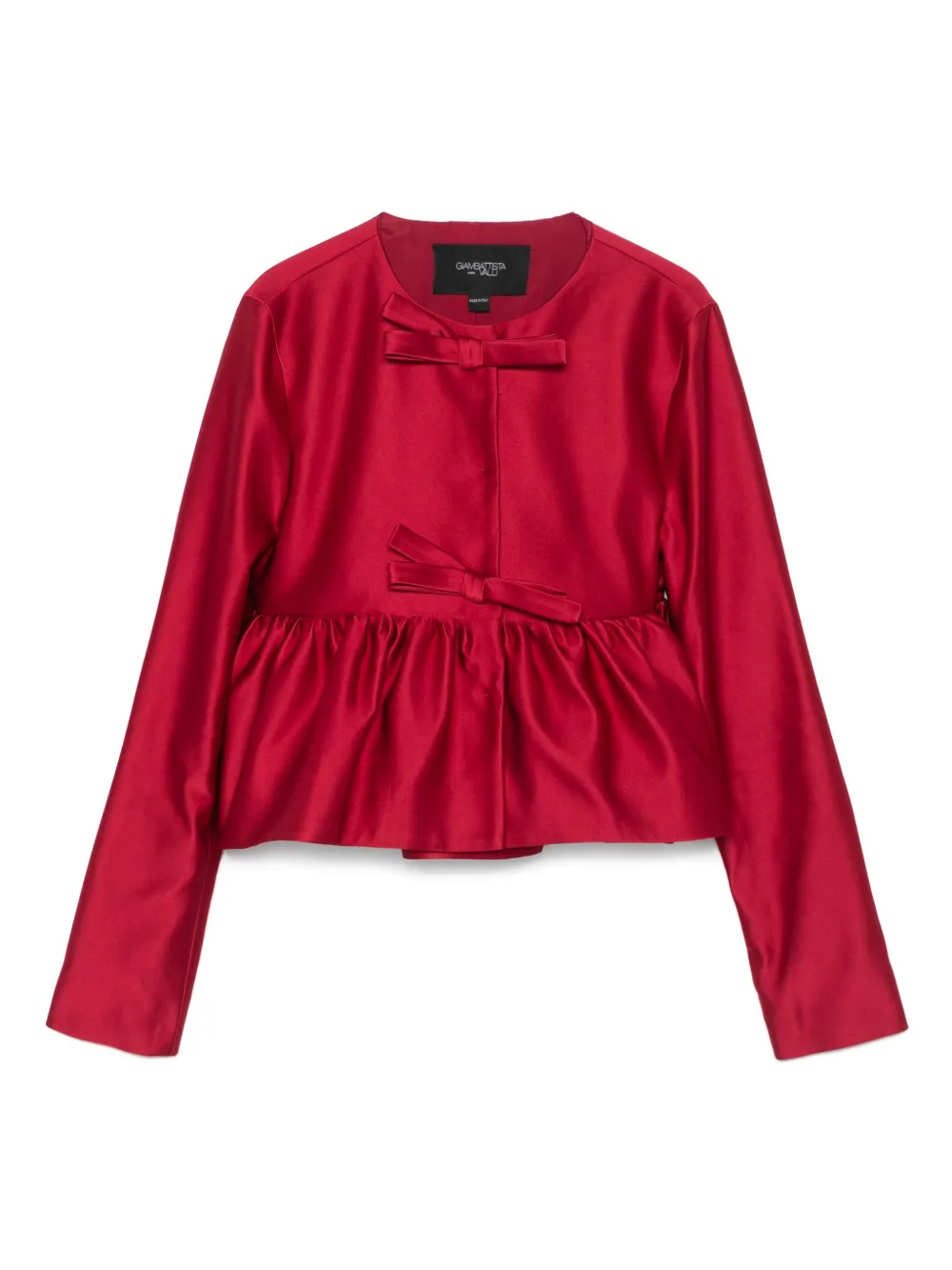 Giambattista Valli bow-detail jacket | Red | Image 1