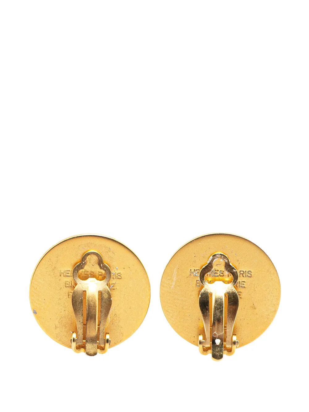 Hermès Pre-Owned boucles d'oreilles Bijouterie Fantaisie Clou De Selle 20e siècle | Image 2