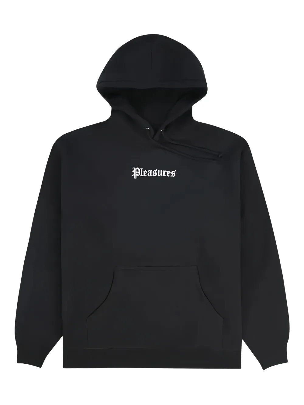 Pleasures logo-embroidered hoodie | Black | Image 1