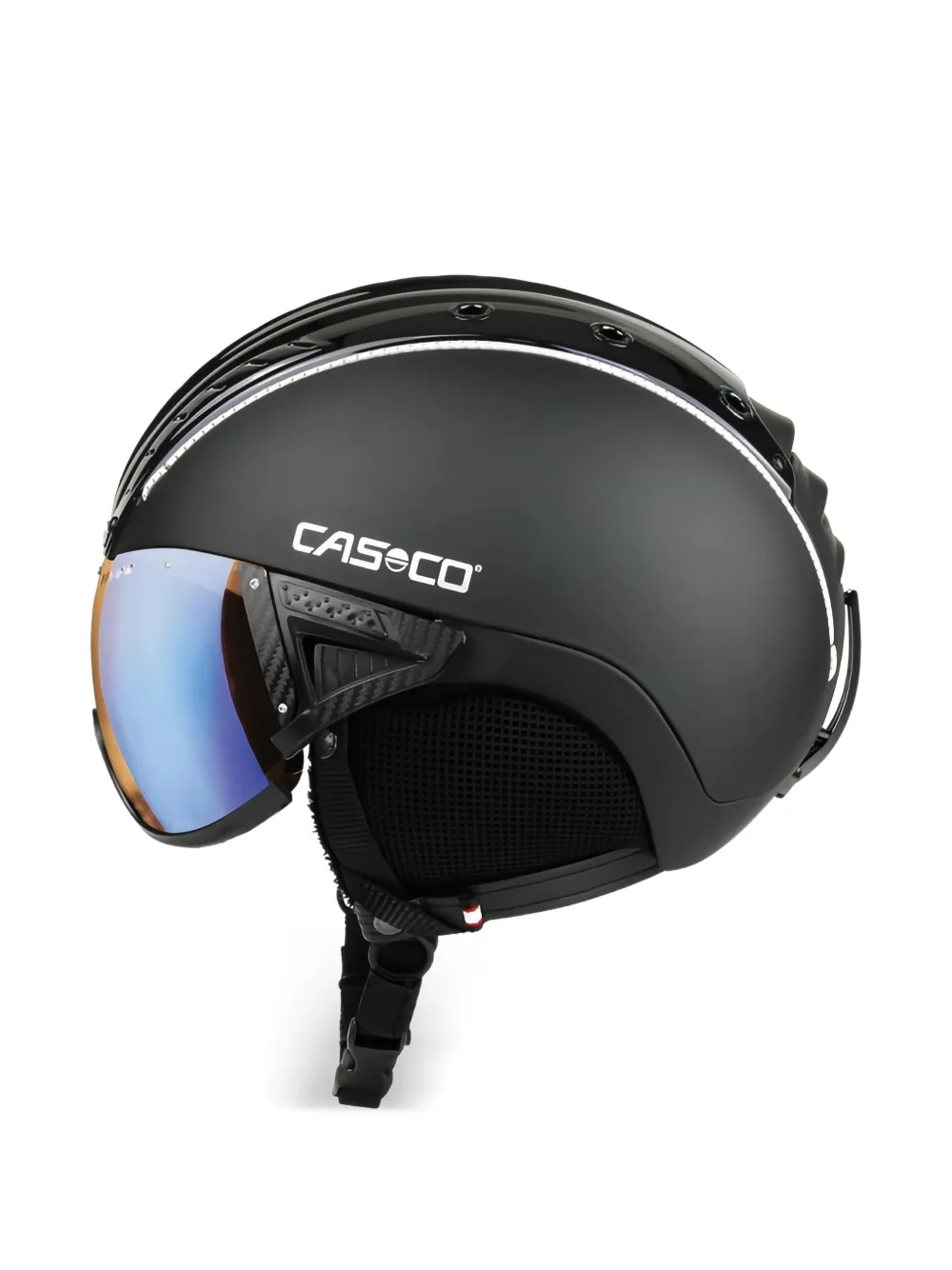 Casco integrated-visor carbon-fibre helmet | Black | Image 1