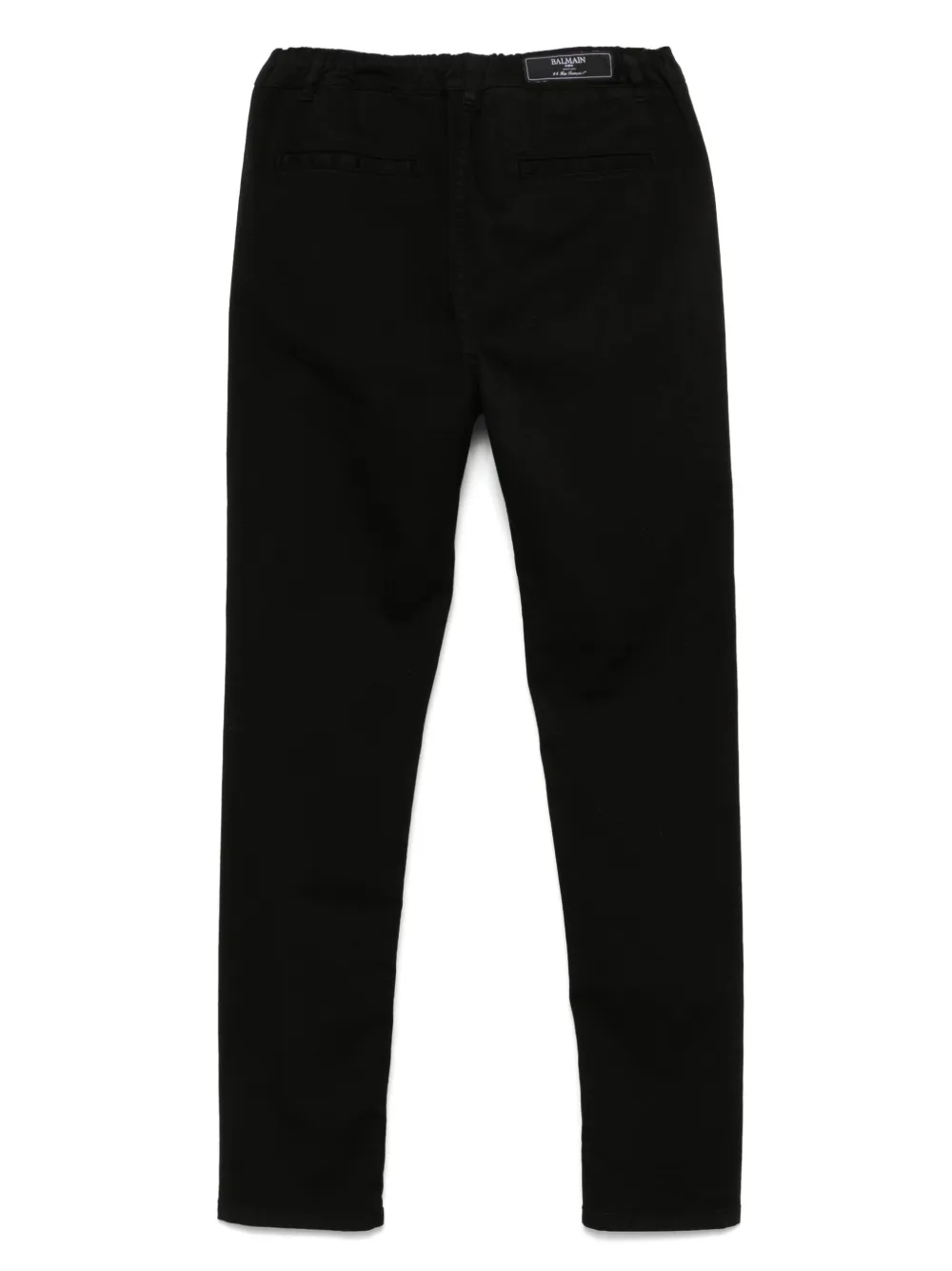 BALMAIN LOGO-BUTTON TROUSERS