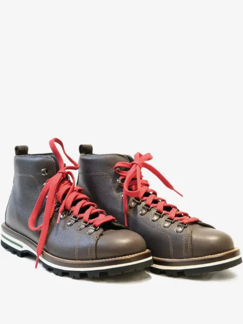 MONPIZ lace-up leather boots