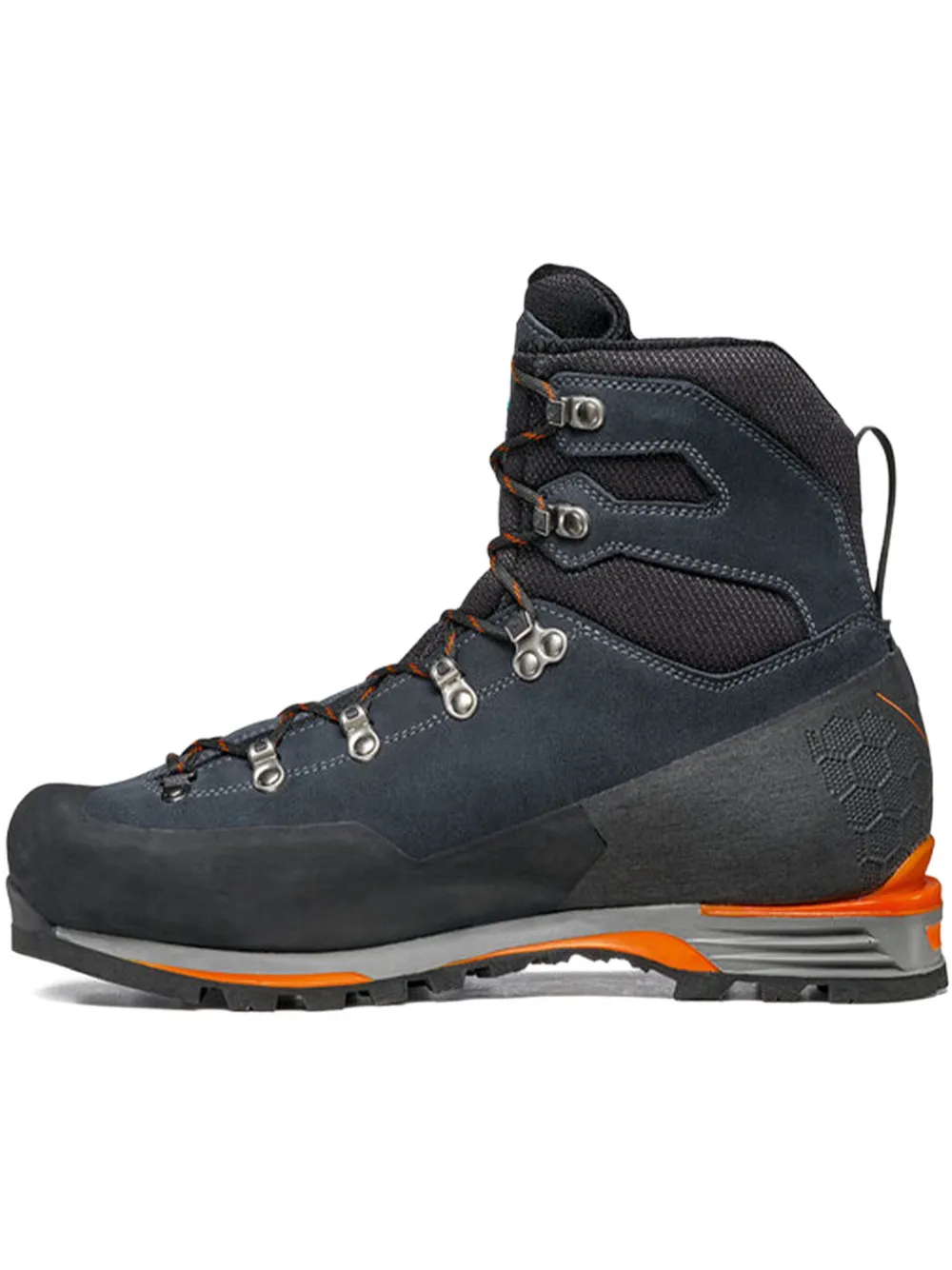 SCARPA logo-print suede boots Blue